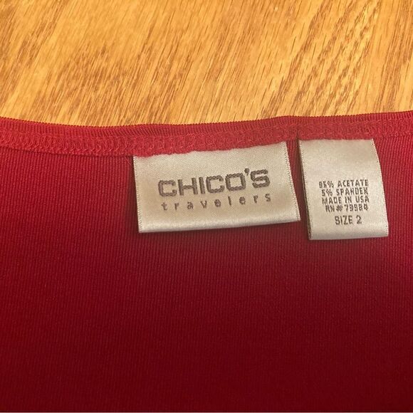Chico’s Travelers Red Tunic - Picture 10 of 10